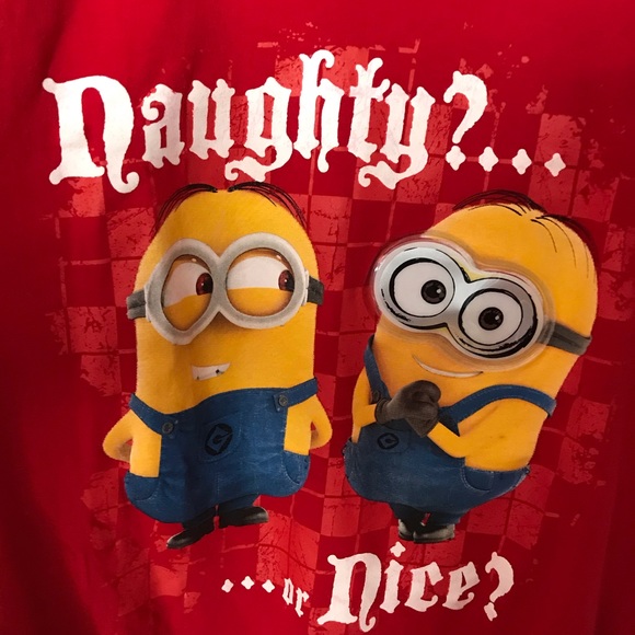 Christmas Despicable Me Naughty or Nice Shirt - Picture 2 of 4